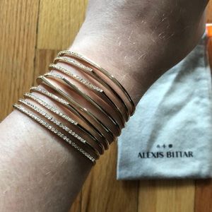 Alexis Bittar Crystal Encrusted Origami Cuff